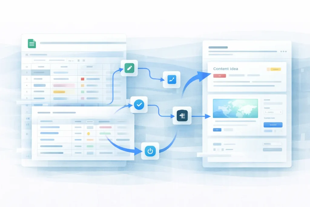 Content Workflow Automation Google Sheets Workflow Template