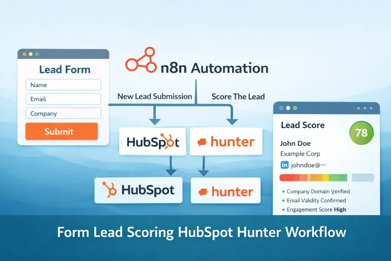 Form Lead Scoring HubSpot Hunter Workflow Template
