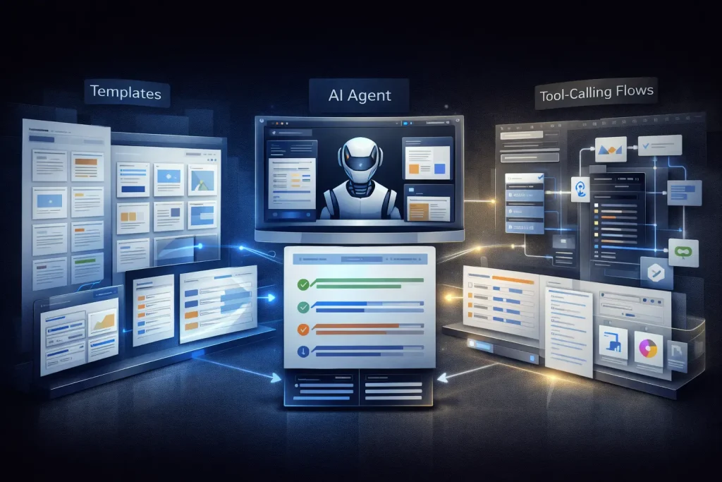 How to Choose Between Templates, Agents, and Tool-Calling Flows