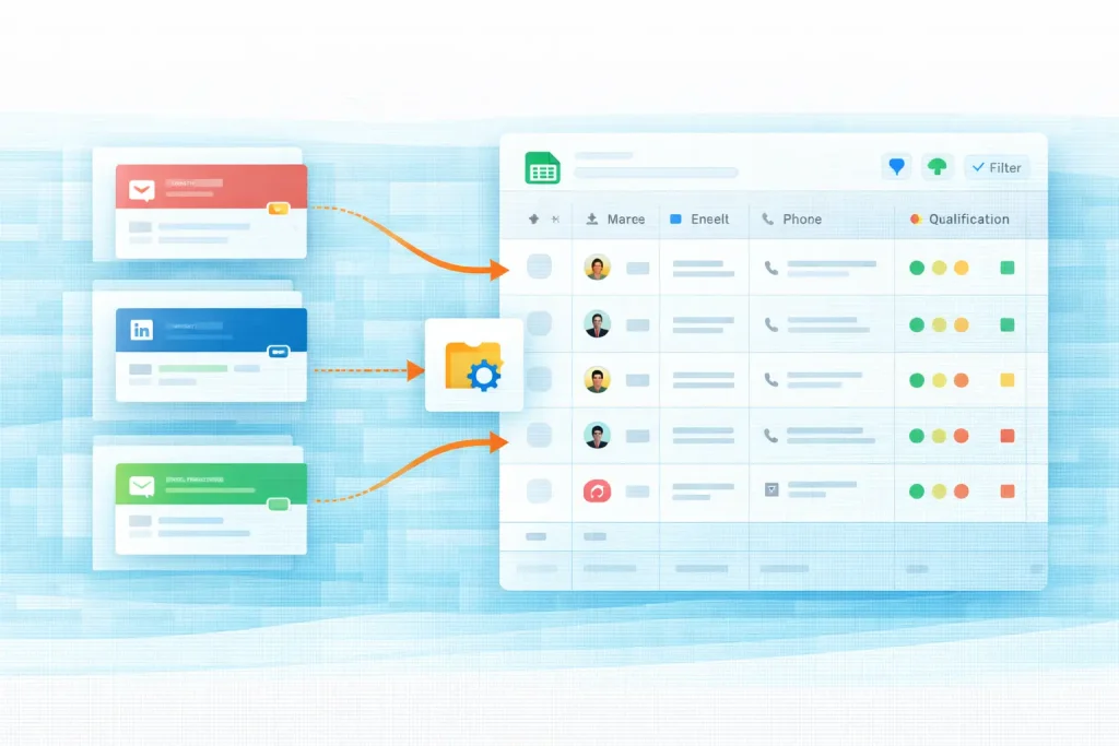 Lead Generation Google Sheets Workflow Template