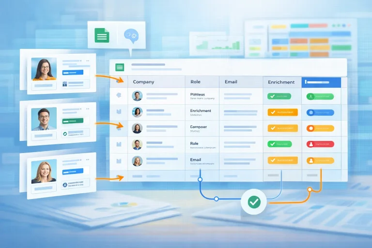 LinkedIn Lead Enrichment Google Sheets Workflow Template