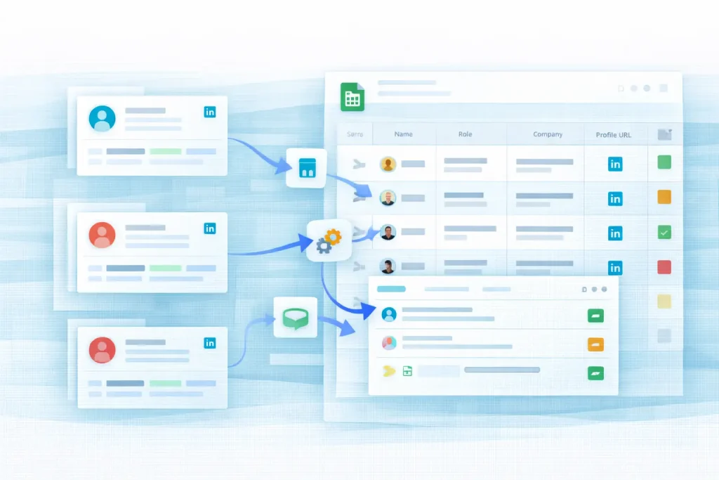 LinkedIn Profile Collection Google Sheets Workflow Template