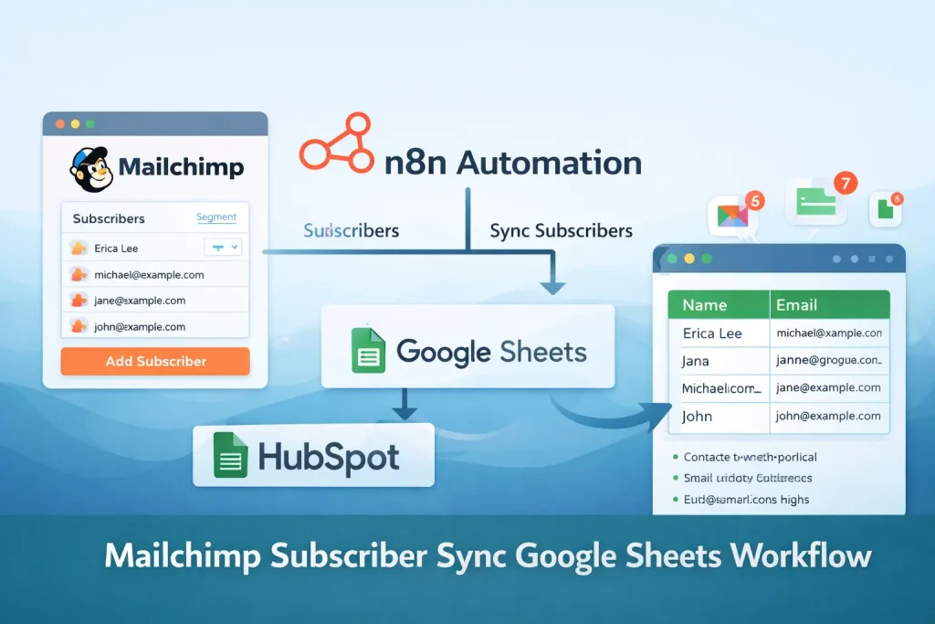 Mailchimp Subscriber Sync Google Sheets Workflow Template