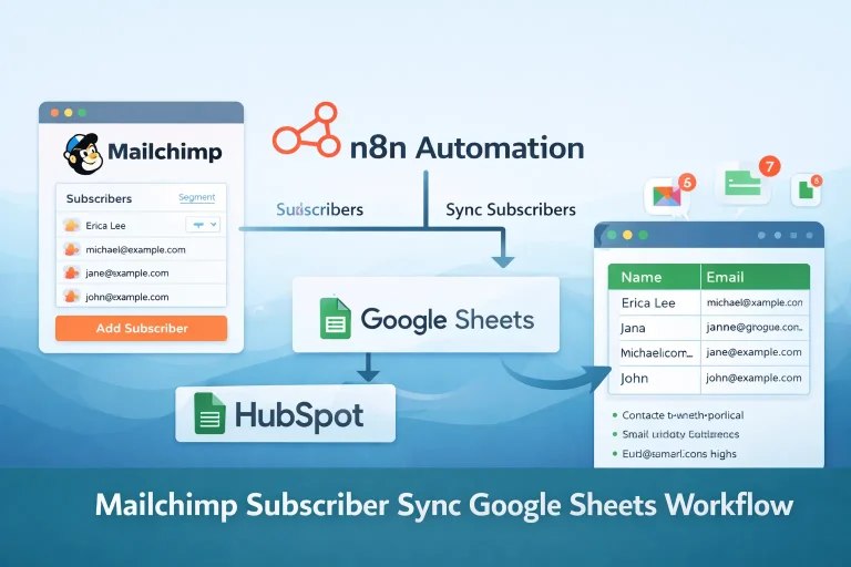 Mailchimp Subscriber Sync Google Sheets Workflow Template