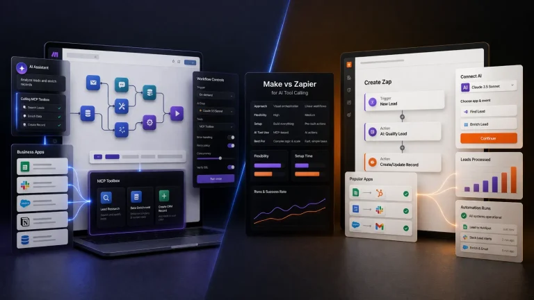 Make vs Zapier for AI Tool Calling