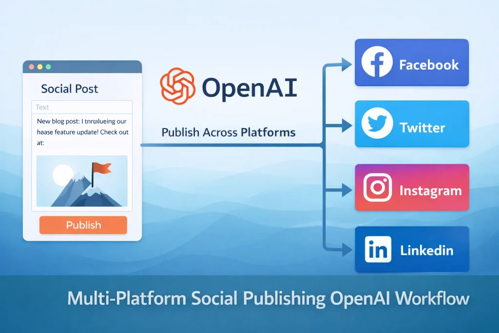 Multi-Platform Social Publishing OpenAI Workflow Template