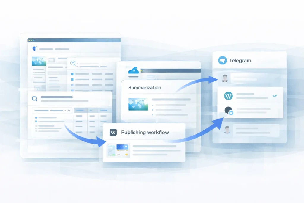 How to Build an n8n Research Automation Workflow with WordPress and Telegram