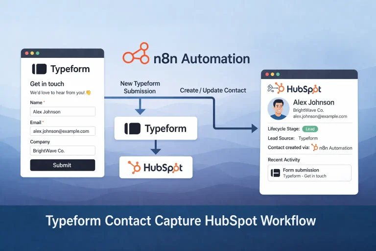 Typeform Contact Capture HubSpot Workflow Template